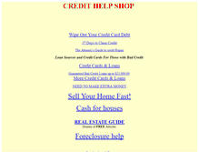 Tablet Screenshot of credithelpshop.2wsinc.net