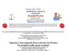 Tablet Screenshot of donald-peyton-victims.2wsinc.net